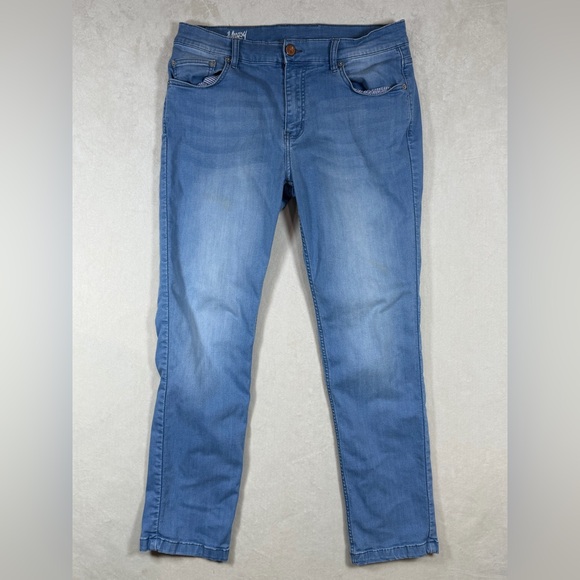 Men's Mugsy Jeans Size 32W Classic Stretch Athletic Fit Jeans in Light Blue